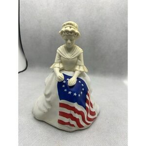 Vintage Betsy Ross United States American Flag‎ Avon Glass Perfume Bottle 1976